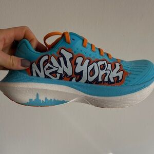 Women's Turquoise and Orange Running Sneakers
